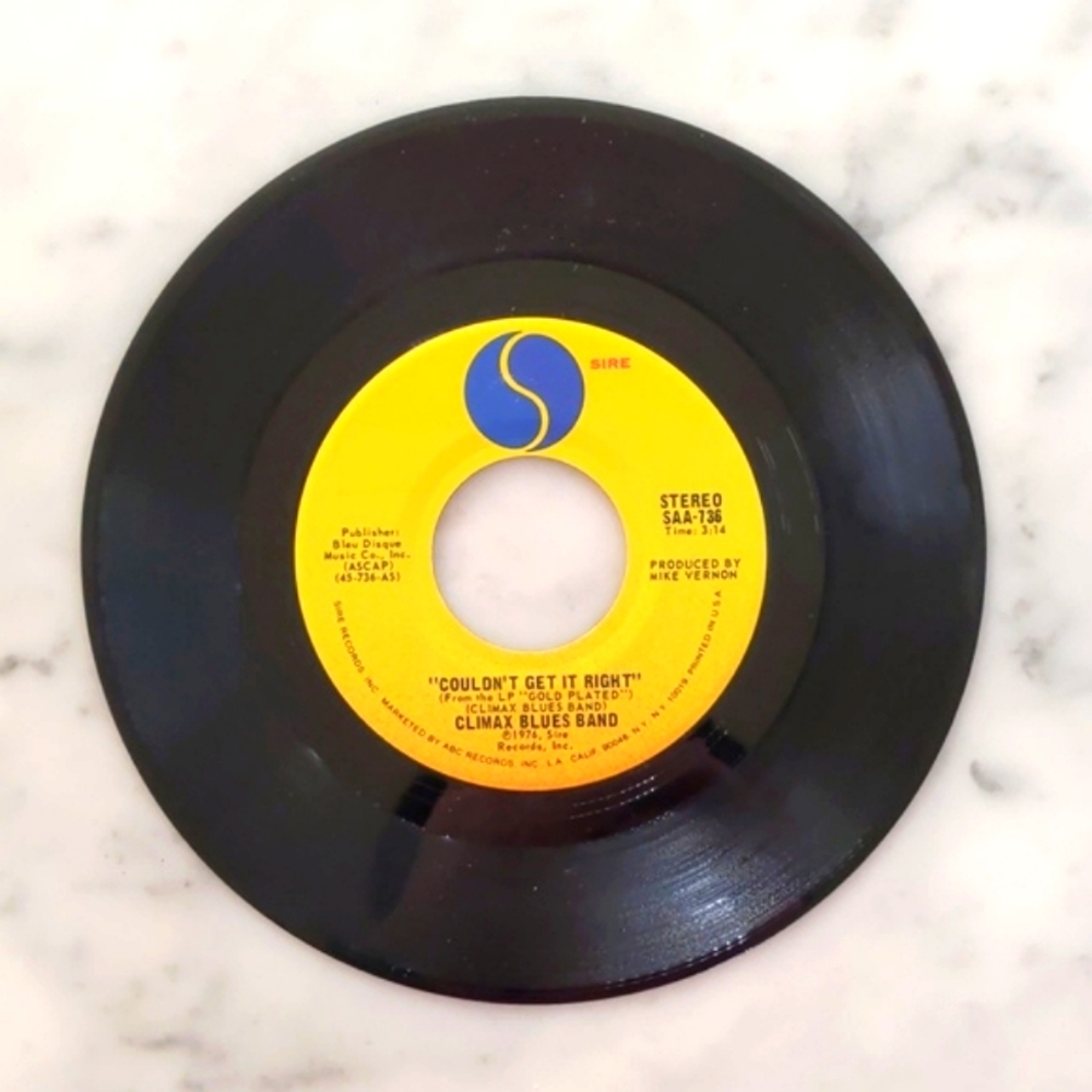 Vintage 1976 Climax Blues Band: Couldn't Get It Right/Sav'ry Gravy StereoVersion